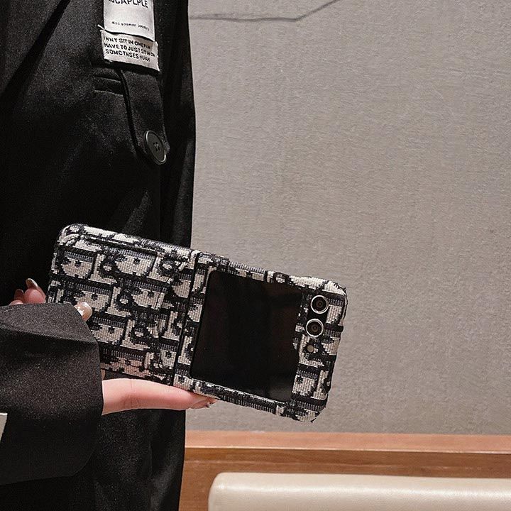 dior galaxy Z Flip4 ケース個性的折りたたみ