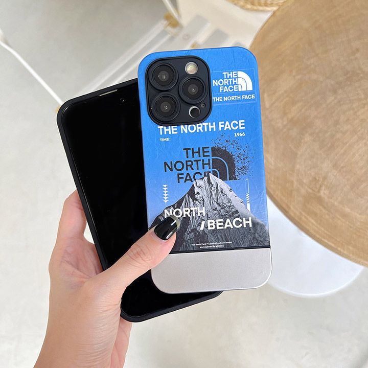 the north face  iphone15 ケース雪山のモチーフ