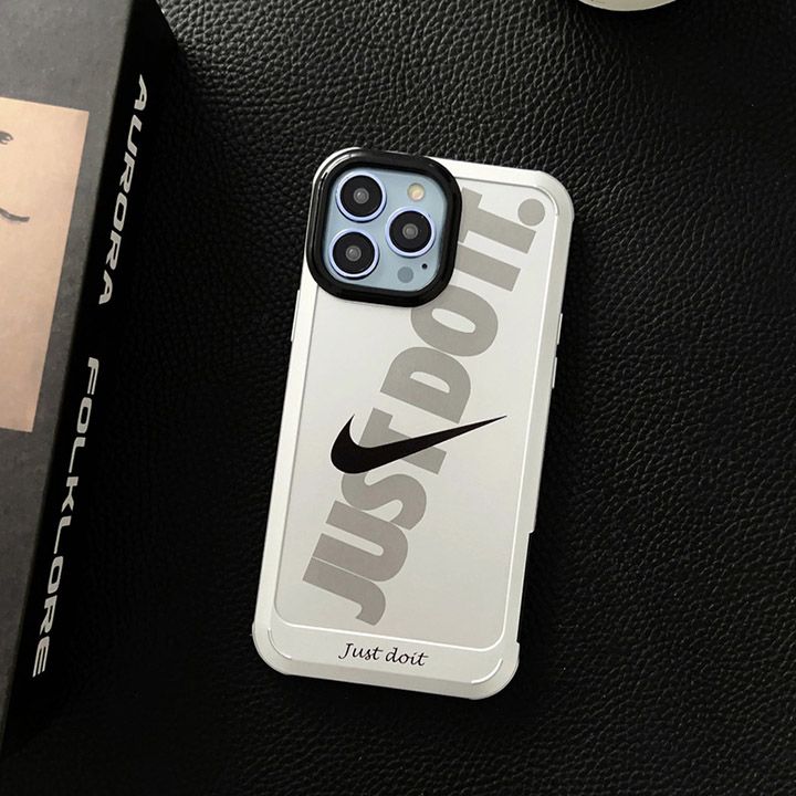 個性Nike iphone15 ケース極シンプル風白