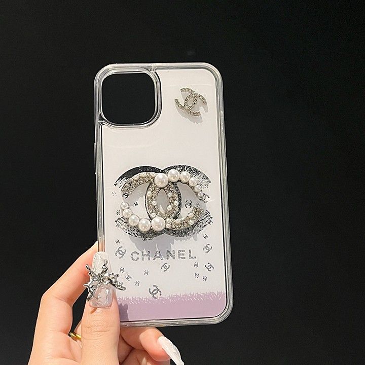 携帯 ケースchanel iphone14pro 真珠綺麗