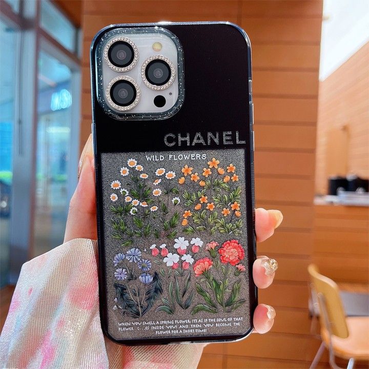 Chanel iphone15 ケース可愛い花柄