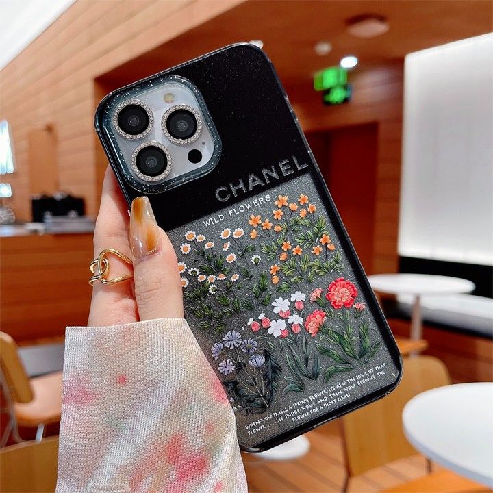 Chanel iphone15 ケース可愛い花柄