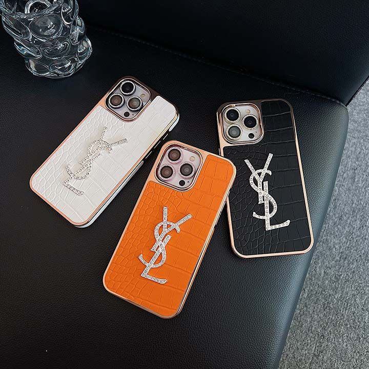 YSL iphone16ケースワニ柄革