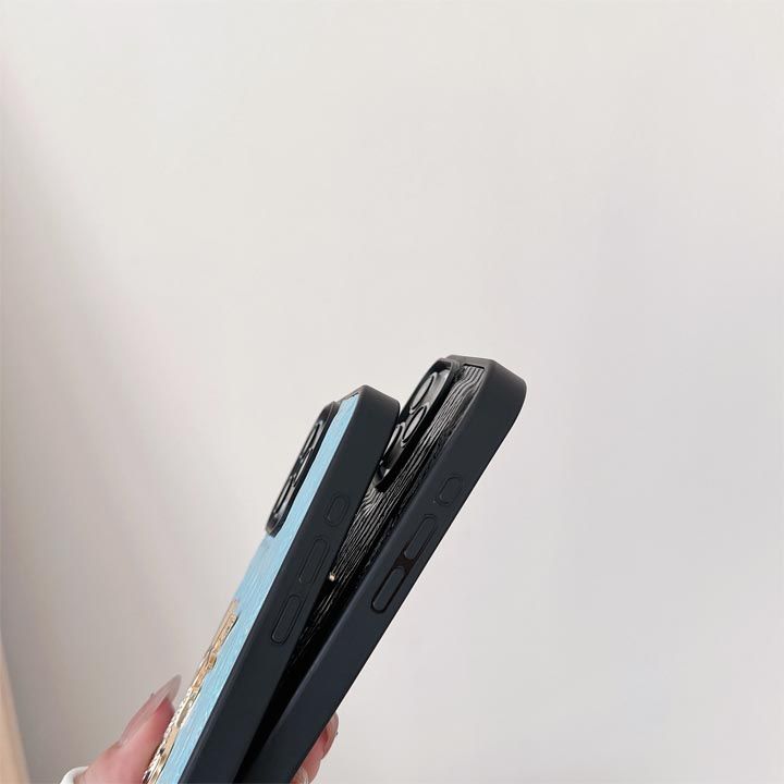 iphone14ケースファッションYSLメタルロゴ