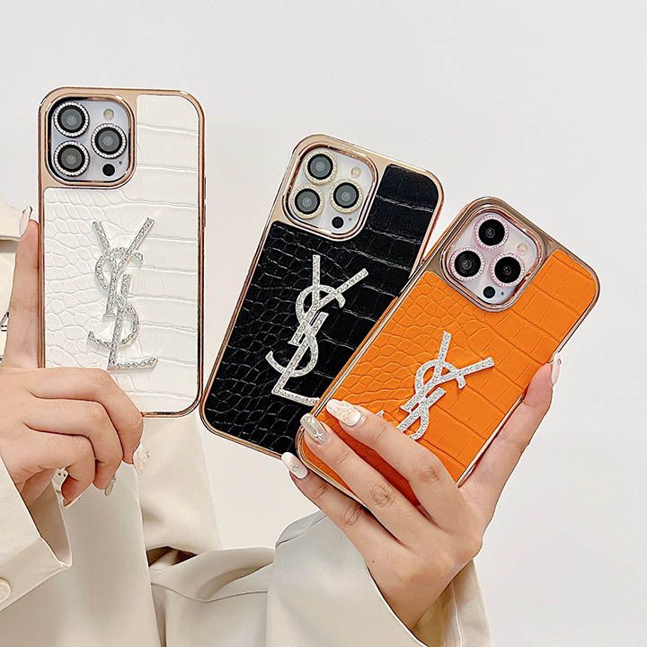 YSL iphone16ケースワニ柄革