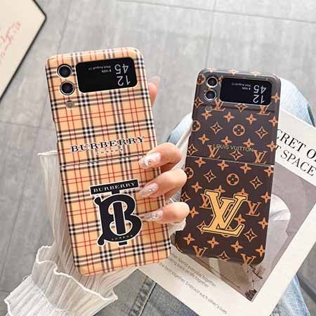 Burberry galaxy Z Flip ケース日韓風